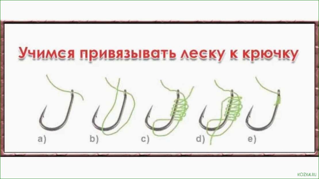 Как правильно вязать рыболовные крючки к леске — пошаговая инструкция для успешного лова рыбы